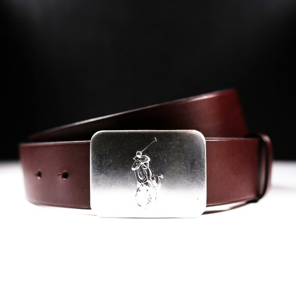 Polo Ralph Lauren Other - Men's Metal Big Pony Leather Belt, Dark Brown, Size 40